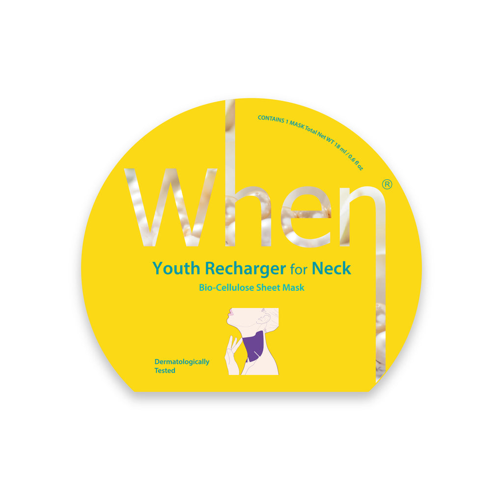 When® Youth Recharger for Neck Premium Bio-Cellulose Sheet Mask