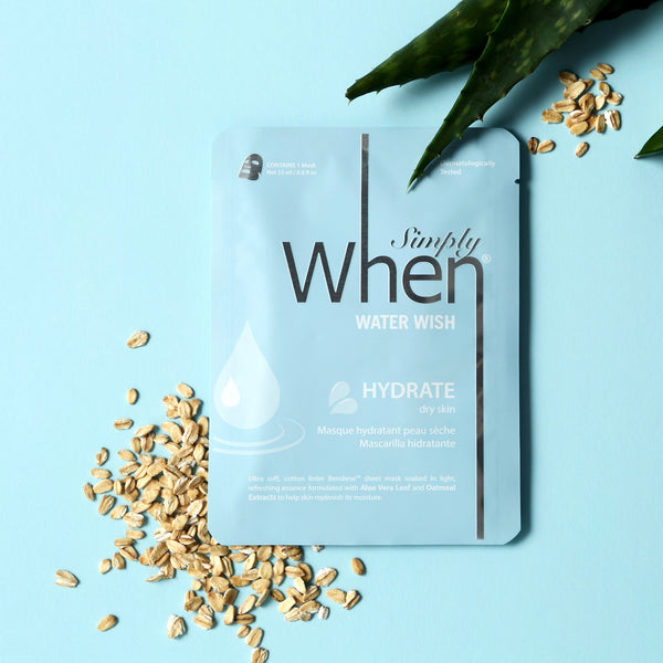 Simply When® Water Wish Hydrate Ultra-Soft Cotton Linter Bemliese Sheet Mask
