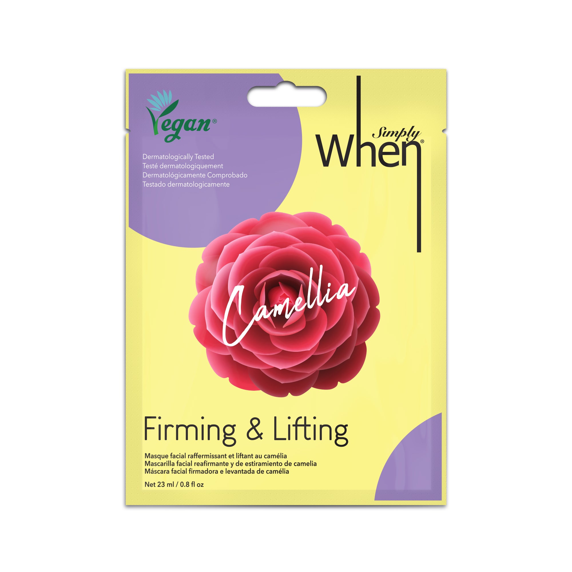 Simply When® Vegan Camellia Firming & Lifting Sheet Mask – When Beauty  official
